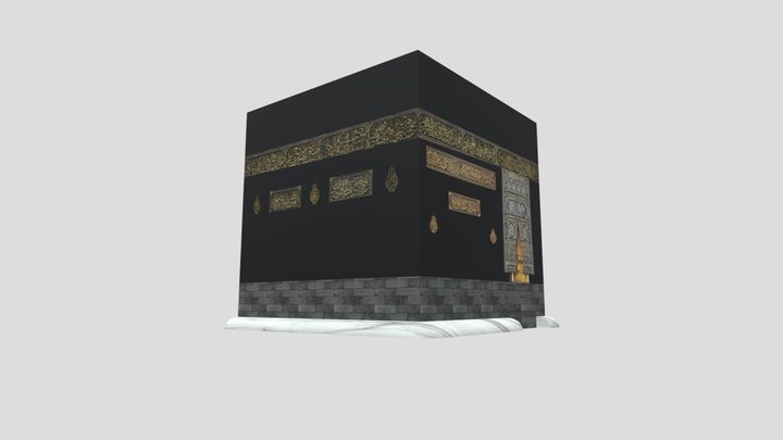Holy Kaaba - Mecca - Low Poly (1) 3D Model