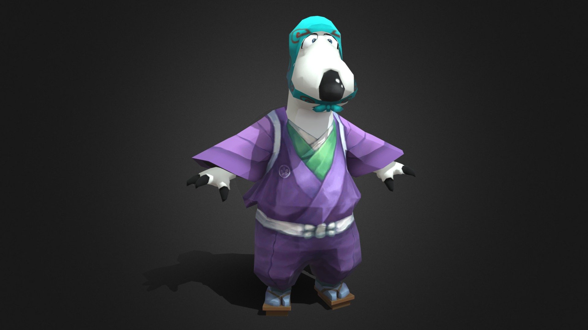 Bernard Bear Thief Costume (Rigged) - Download Free 3D model by Poyo20 ...