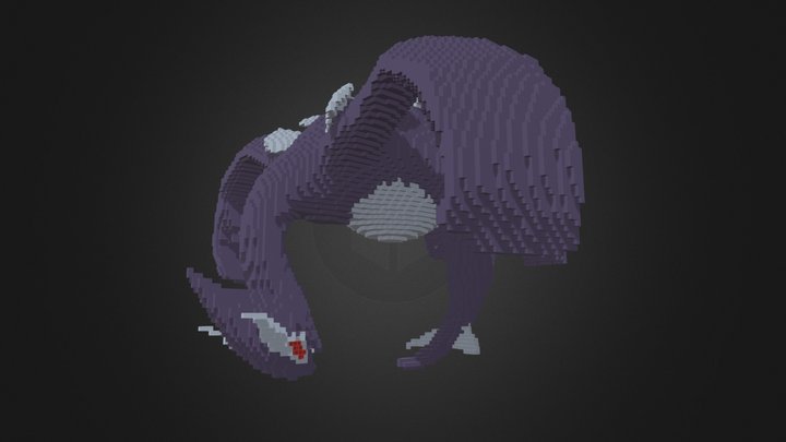 Minecraft Shadow Lugia Build Schematic 3D Model
