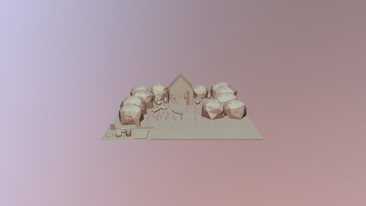 Outdoor House 3D Model