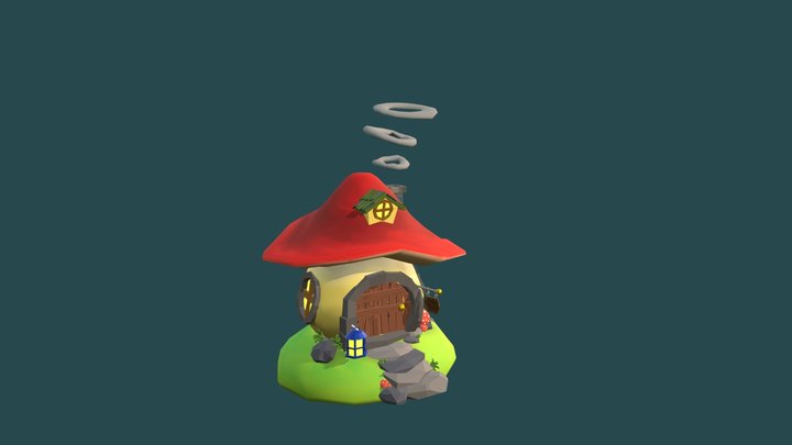 mushroom house 3D Model