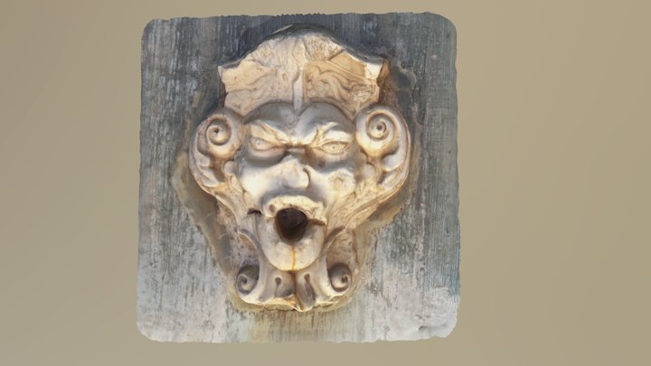 Fountain at Castelo s Jorge, Lisbon 3D Model