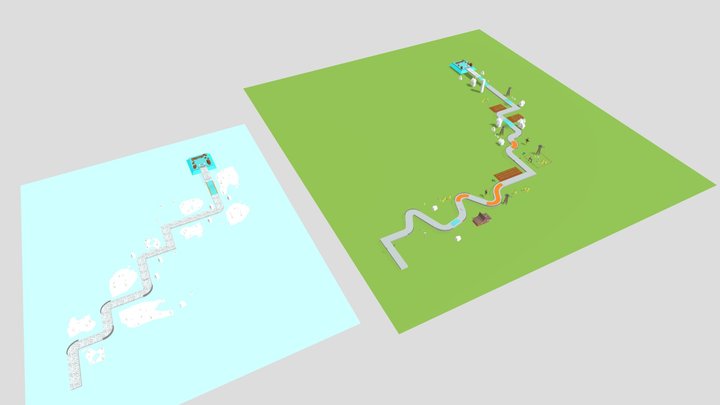 Snow Garden 3D Model