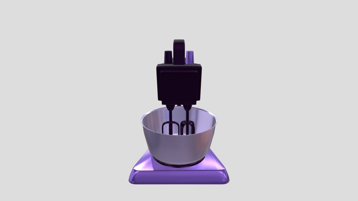 Purple you mixer 3D Model