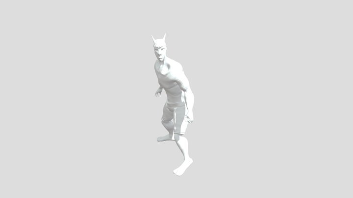 Standing Death Backward 01 3D Model