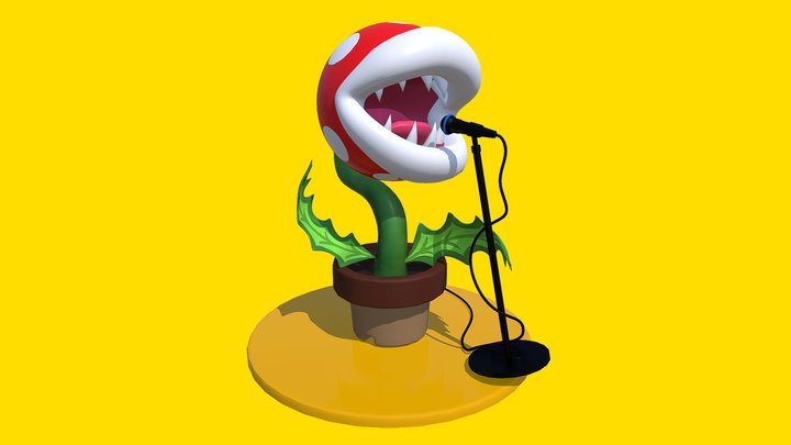 Karaoke Piranha Plant 3D Model