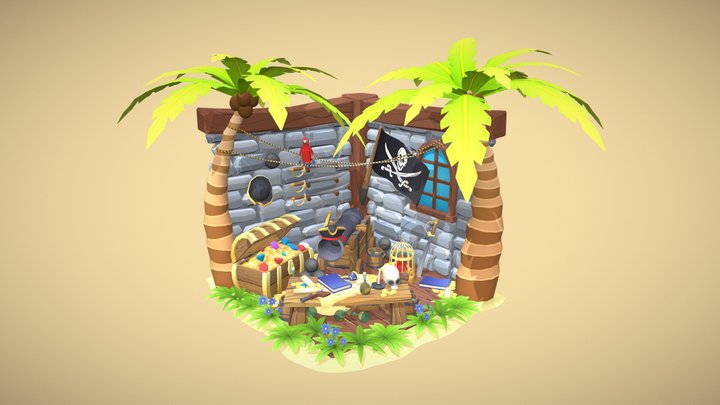 DAE Crib - Pirate Paradise 3D Model