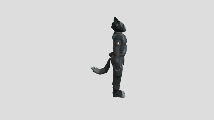 Catbine Soldier 3D Model