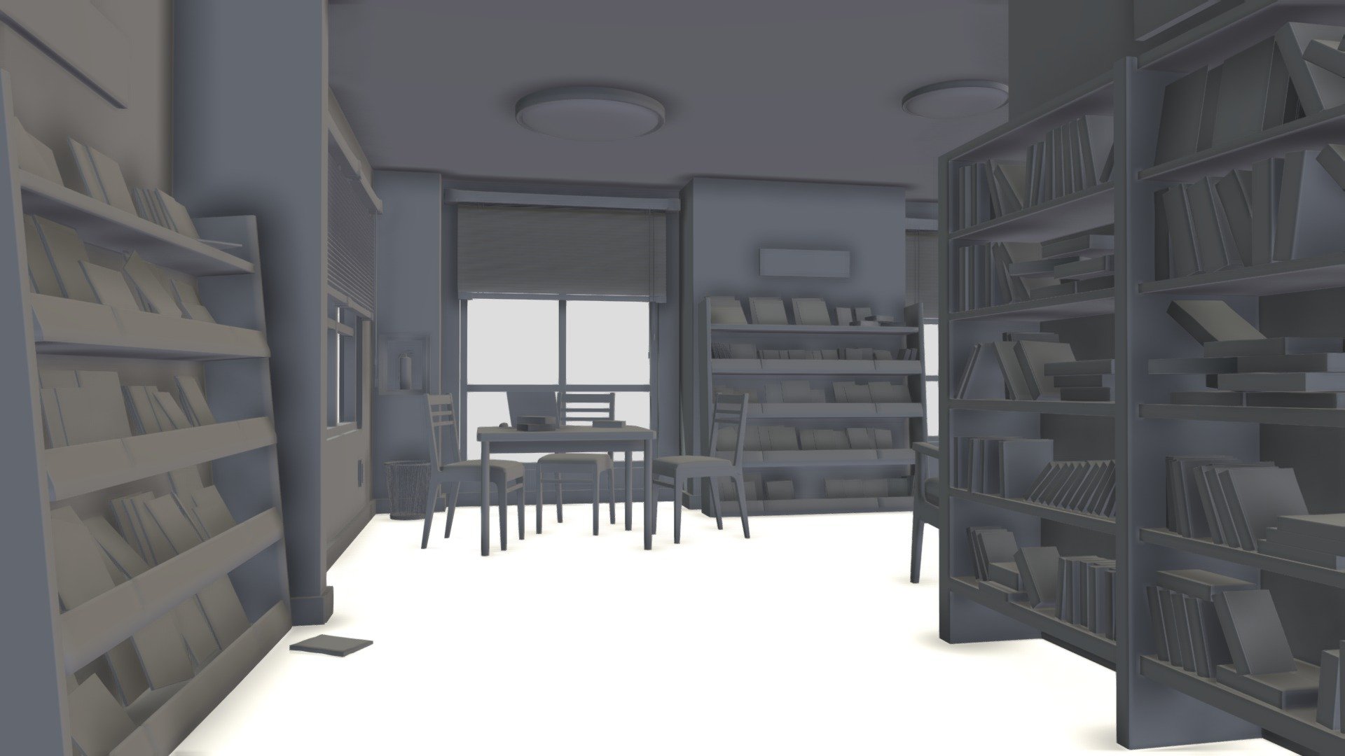Library - Download Free 3D model by Sina (@Sin4) [38af710] - Sketchfab