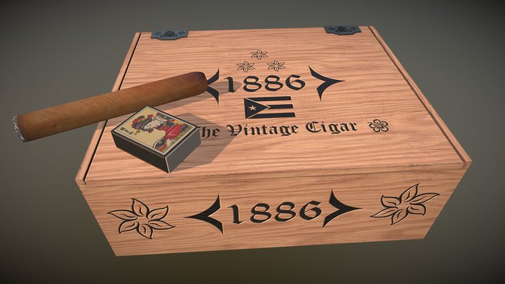 Cigar box 3D Model