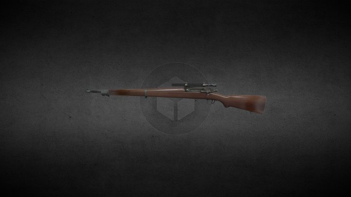Gun-m1903-ww2 3D Model