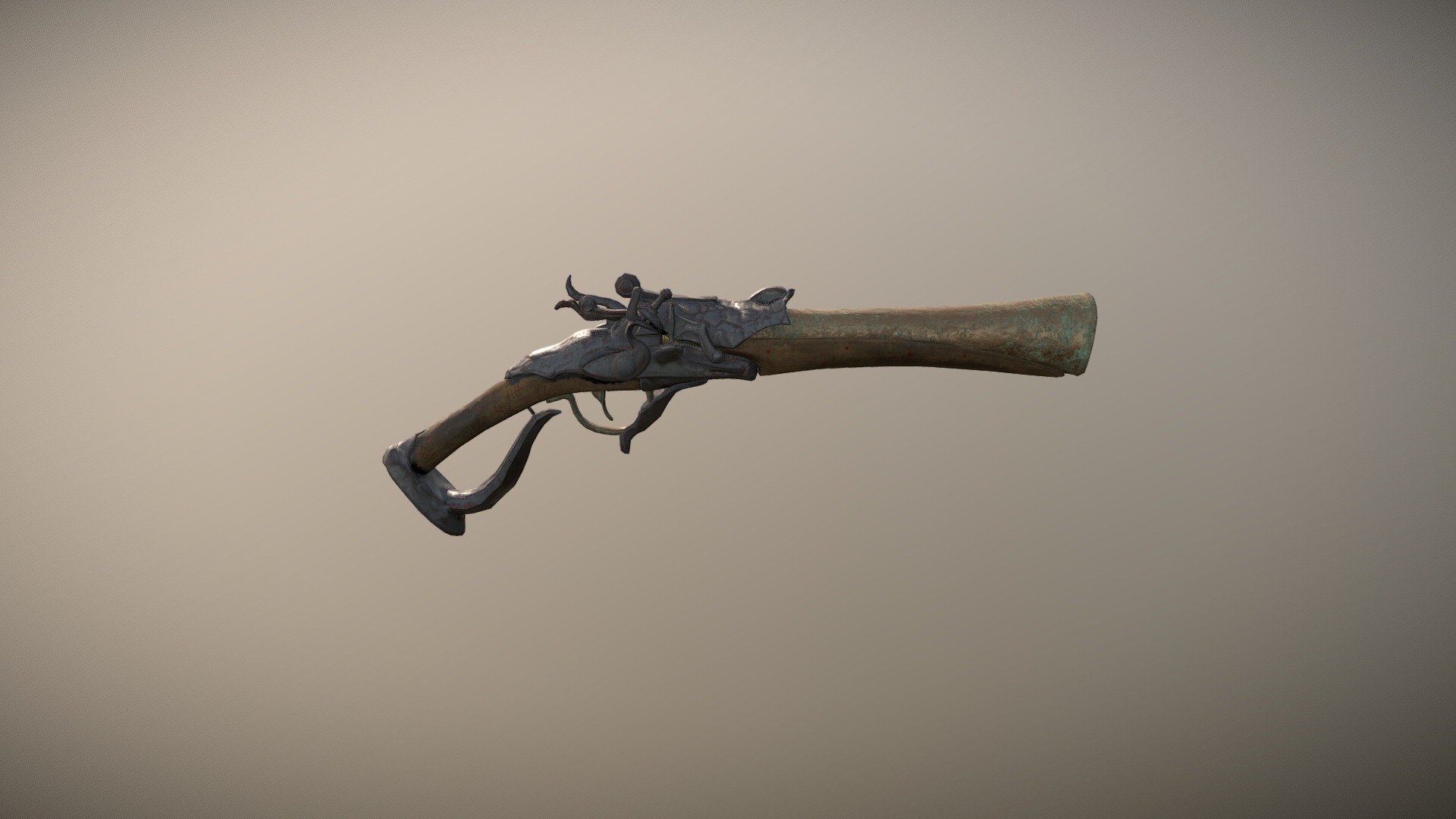 Blunderbuss - 3D model by maxkbennett [38b229d] - Sketchfab