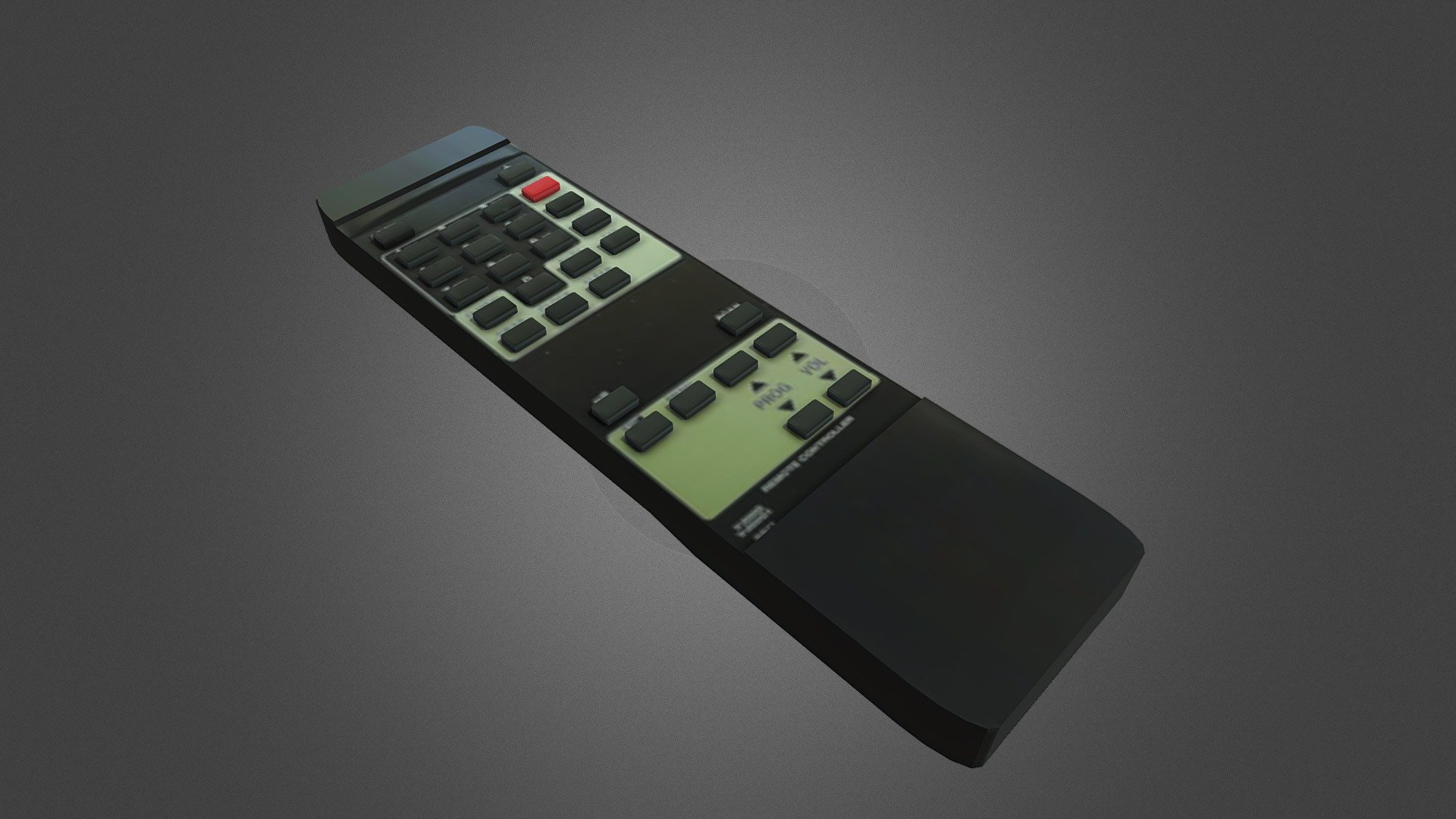Soviet TV Remote Control – Low Poly Game Asset — Sketchfab embed 3D viewer