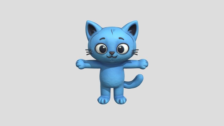 Blue Kitty Hugs