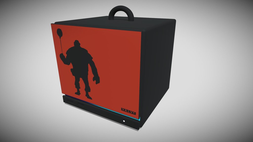 Steam Machine TF2 Valve Keychain Figure