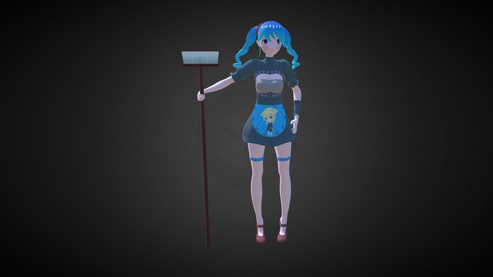 Anime Maid 3D Model