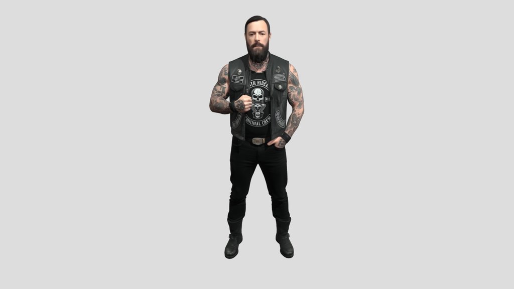Road Warrior in Leather Vest