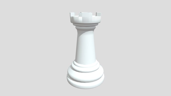 Rook - 3D chess piece