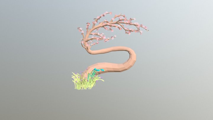 Bonsai Sakura 3D Model