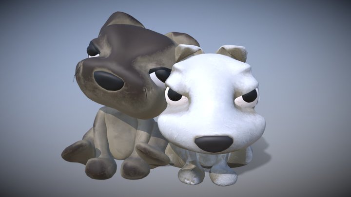 Dogs "Sweet Dreamers" Collection 3D Model