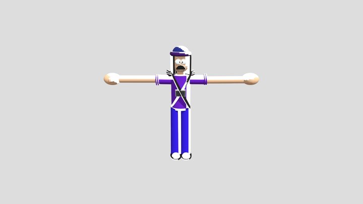 Suction Cup Man (NO RIGS) 3D Model