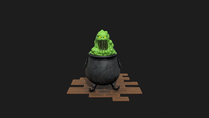 Slime Cauldron 3D Model