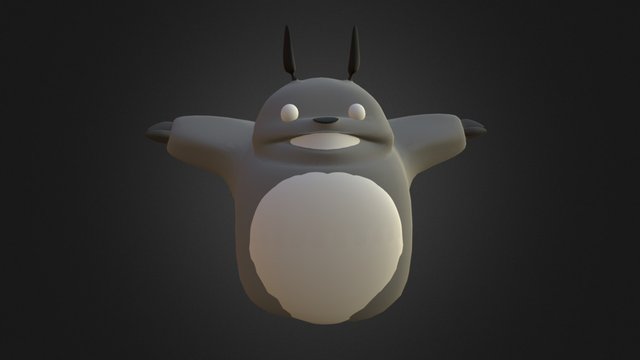 My first 3D model - Totoro 3D Model