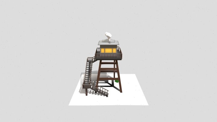 Firewatch Tower 3D Model