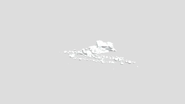 Cosmic Collision Debris 3D Model