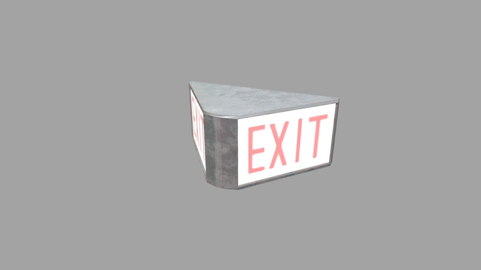 Exit Sign Test Render