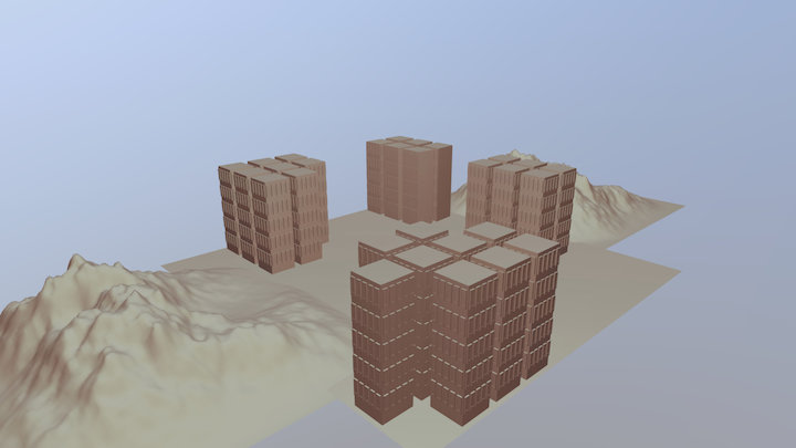Scott City and terrain work 3D Model