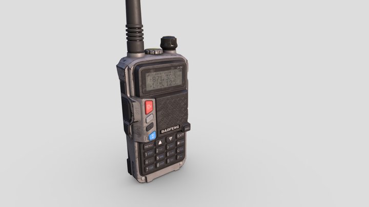Baofeng Radio Transmitter 3D Model