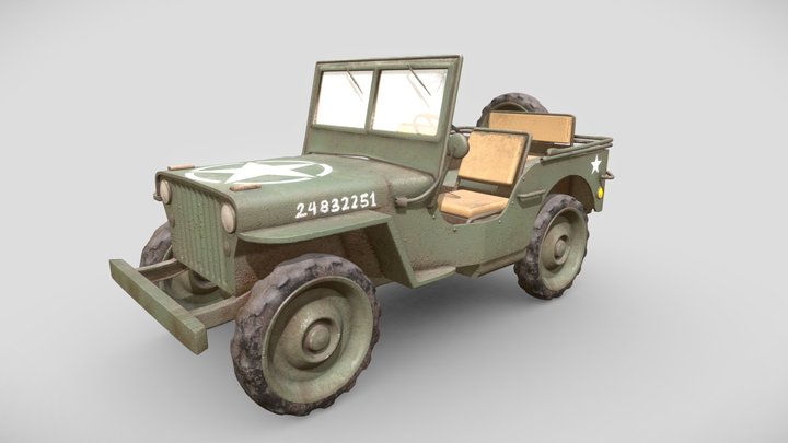 Jeep Willys 3D Model