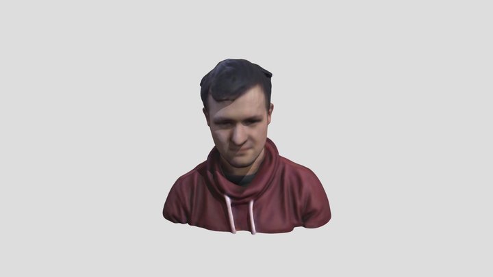 Viktor Bust 01 In Colour 3D Model