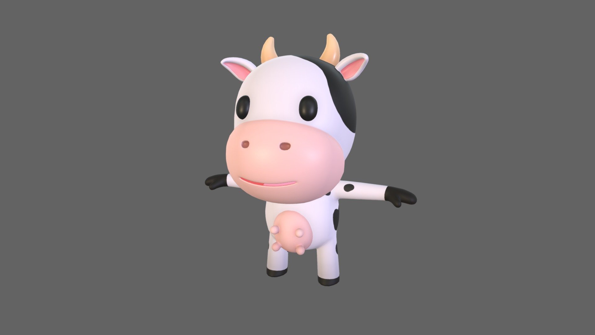 Little Cow Buy Royalty Free 3d Model By Bariacg [38be596] Sketchfab Store