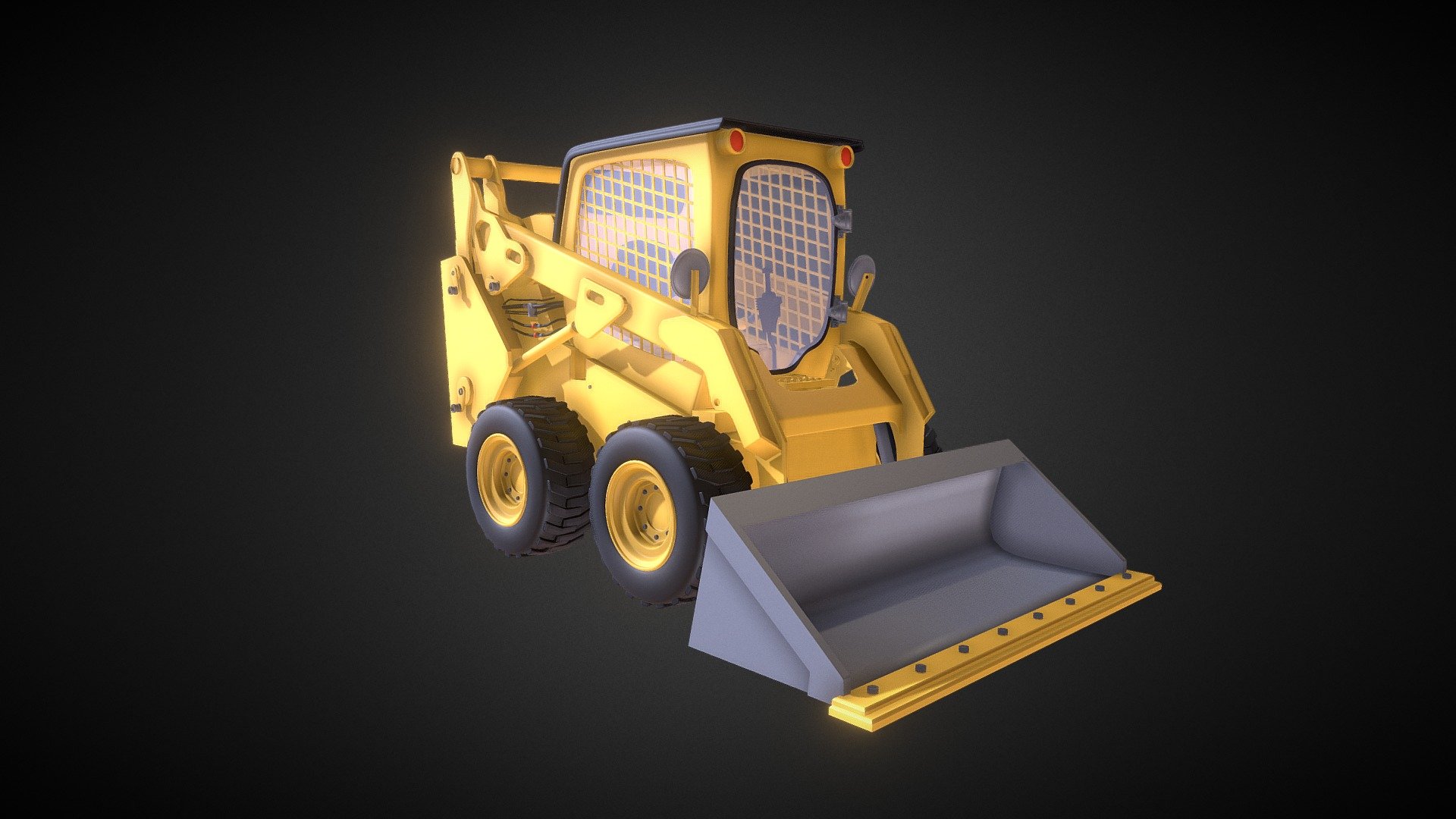 Caterpillar Excavator_ Bobcat 3D model by CrissG90 [38c0167] Sketchfab