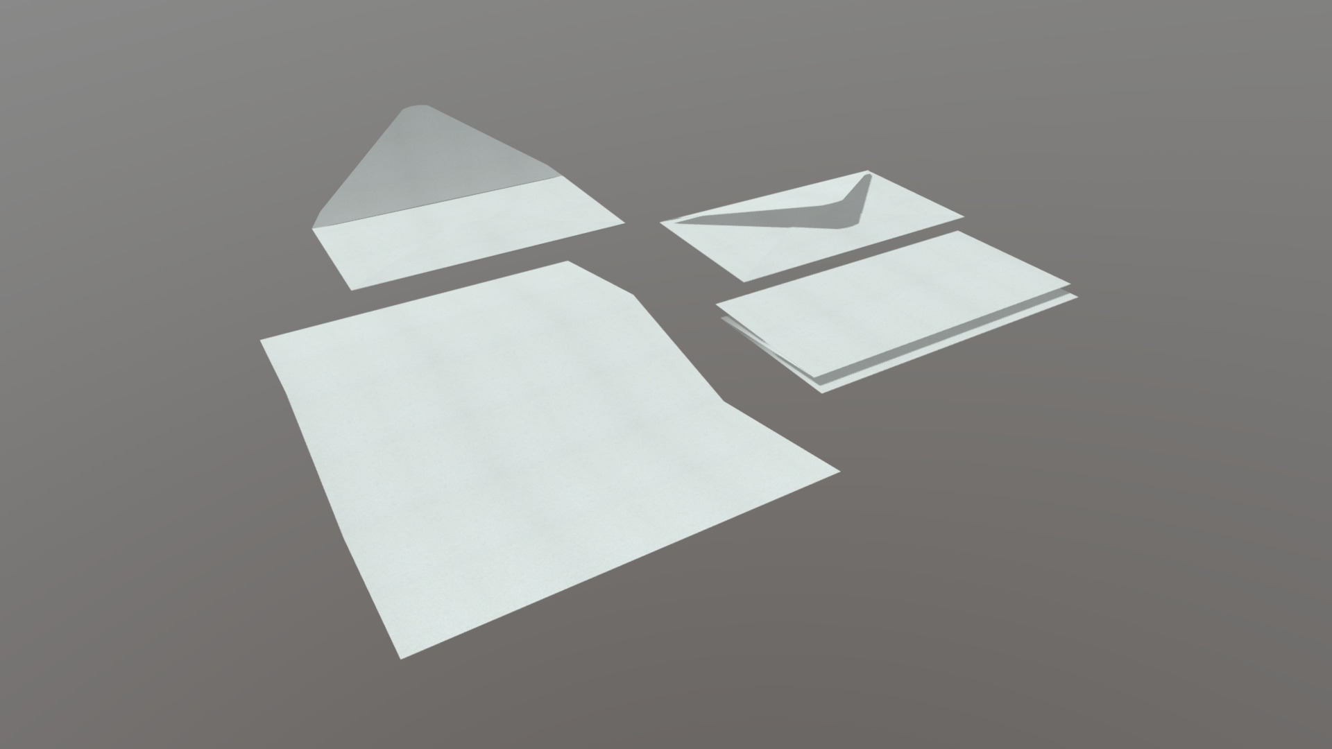 3D model Envelope Pack - This is a 3D model of the Envelope Pack. The 3D model is about a logo with a black background.