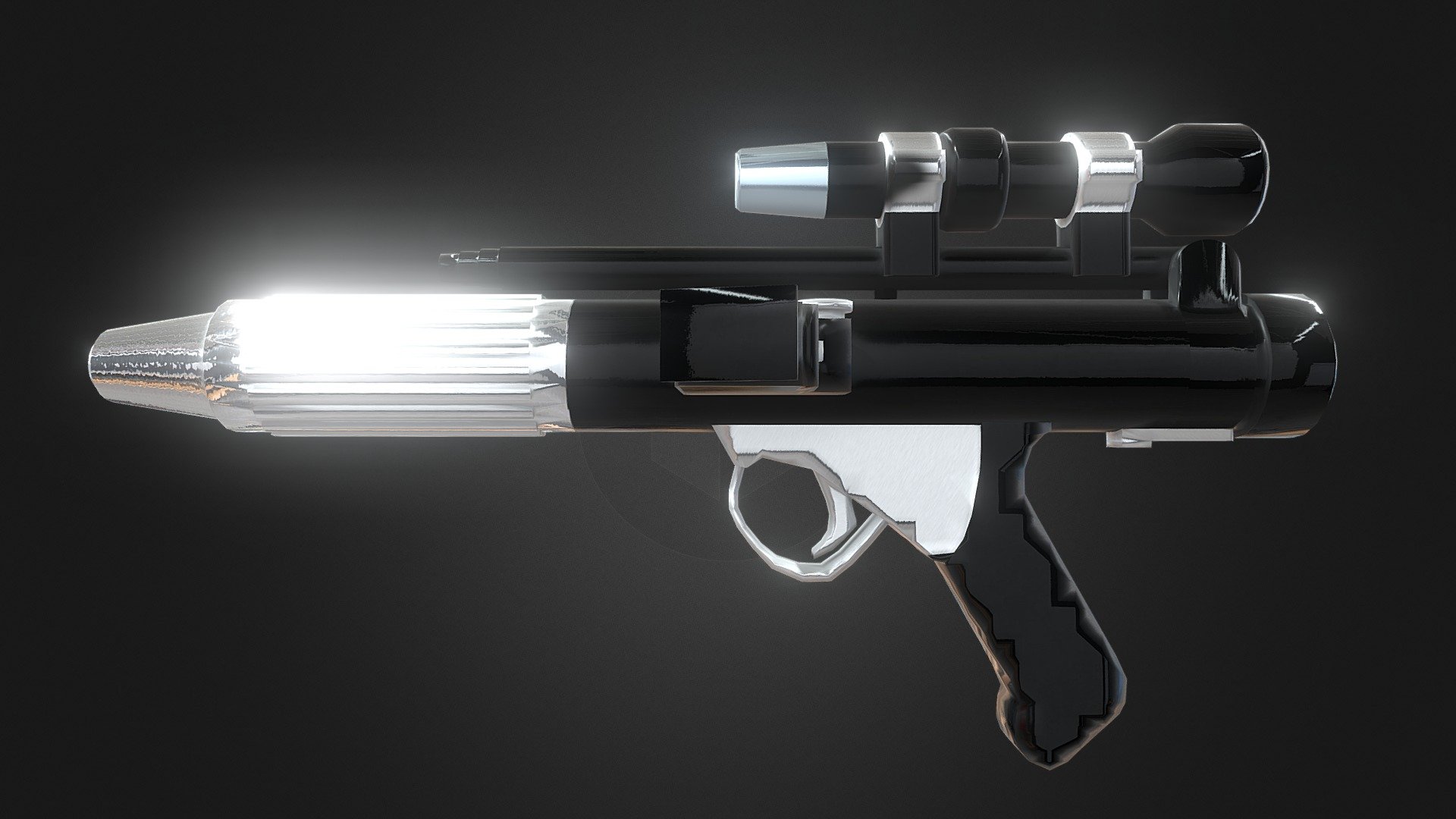 DH-17 Blaster Pistol (Star Wars) - Download Free 3D model by Elliot ...