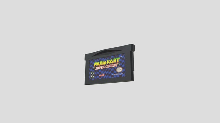 Gameboy Advance Cartridge 3D Model