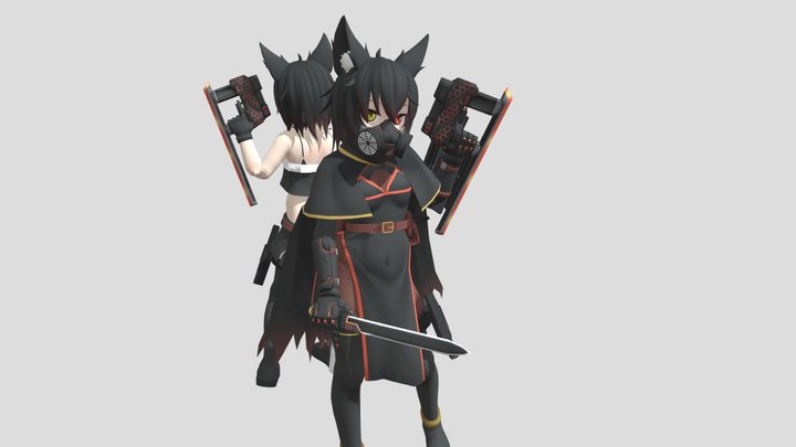 Original Character "Chrome" (ver.2.1) 3D Model