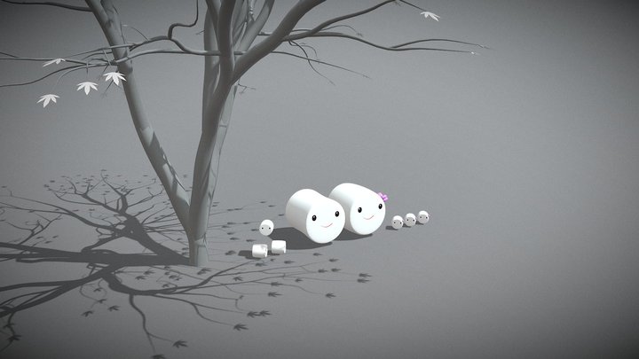 Marshmallow Family – Modello 3D gratuito STL