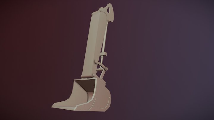 Grav Maskin Skopa 3D Model
