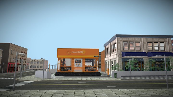 POWERZONE BATTERY STORE 3D Model