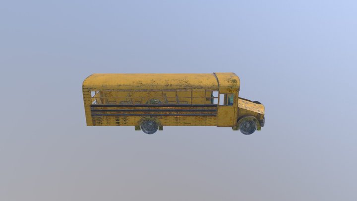 Deserted Bus 3D Model