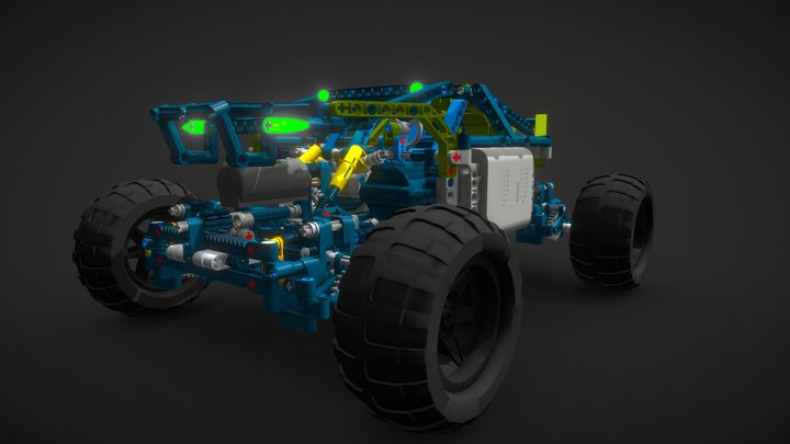 Monster 4x4 3D Model