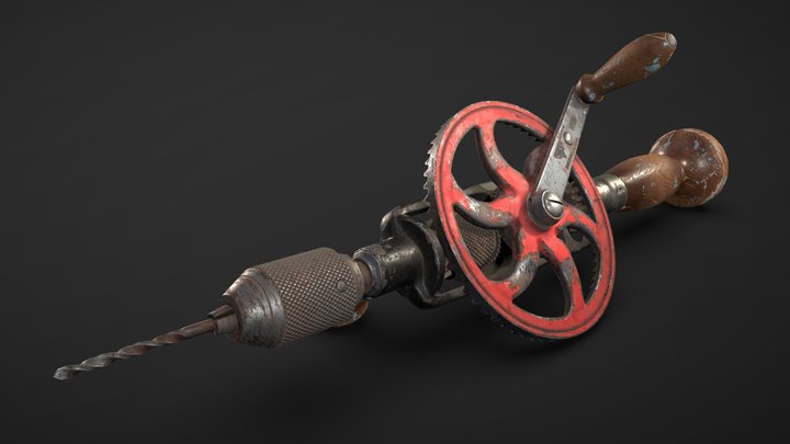 Millers Falls No.980 Hand Drill 3D Model