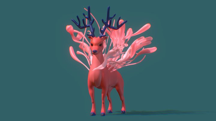 Fantasy Deer 3D Model