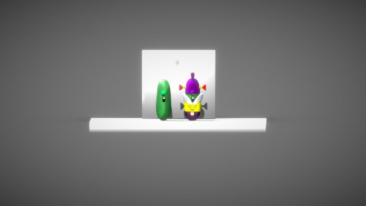 Larry The Cucumber And LarryBoy Release 3D Model