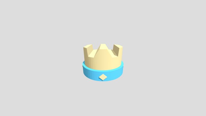 Blue Crown - Part 1 3D Model