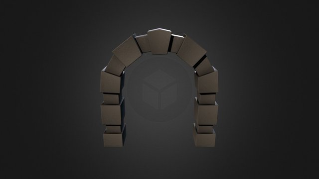 Stone Door Arch 3D Model
